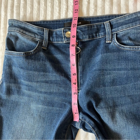 Joe’s women Dk blue mid rise skinny ankle jeans zip pull loop, The Icon, sz 30 - Picture 15 of 16